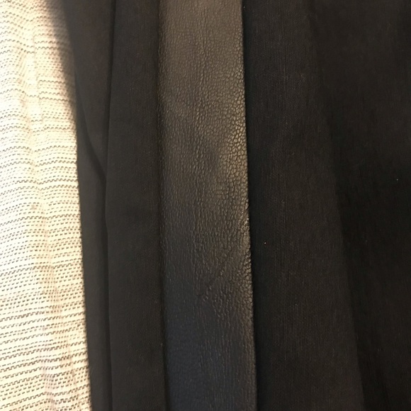 The Limited Black Dress Pant w/Faux Leather Detail - Picture 4 of 5